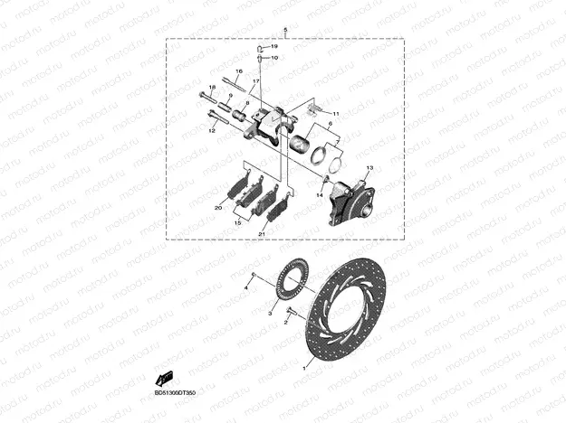 REAR BRAKE CALIPER