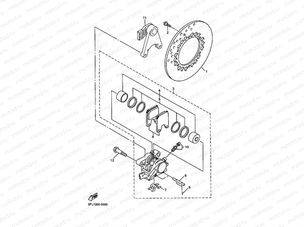REAR BRAKE CALIPER