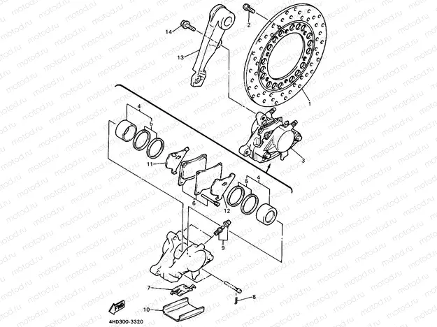 REAR BRAKE CALIPER