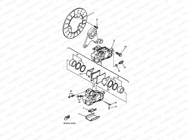REAR BRAKE CALIPER