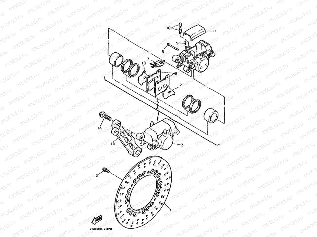 REAR BRAKE CALIPER