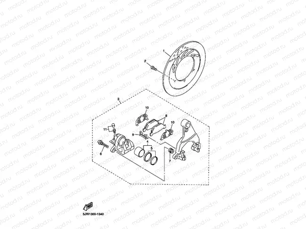 REAR BRAKE CALIPER