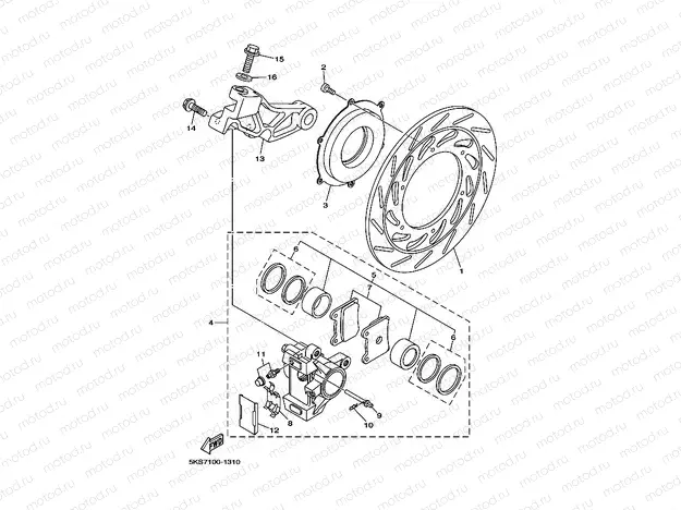 REAR BRAKE CALIPER