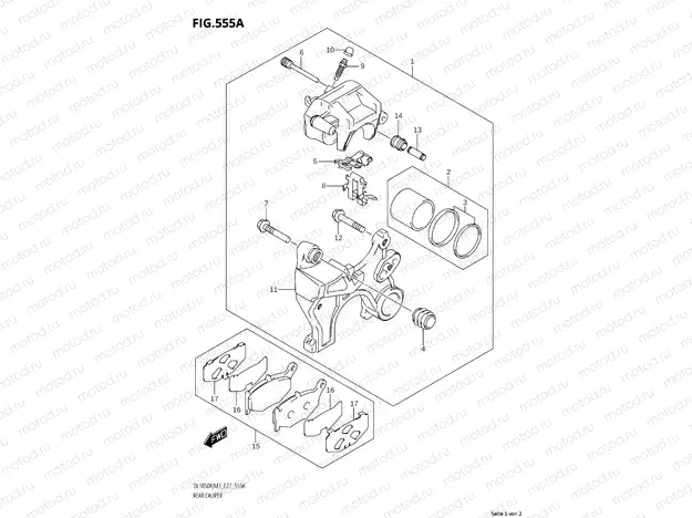 REAR BRAKE CALIPER