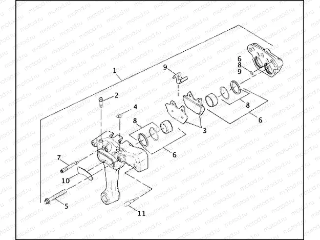 REAR BRAKE CALIPER