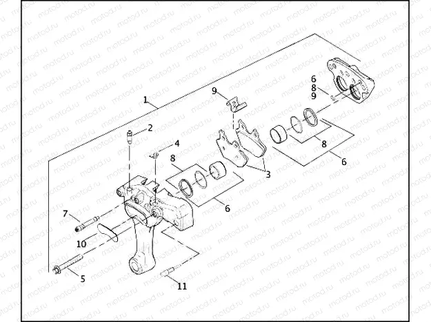 REAR BRAKE CALIPER