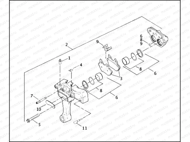 REAR BRAKE CALIPER