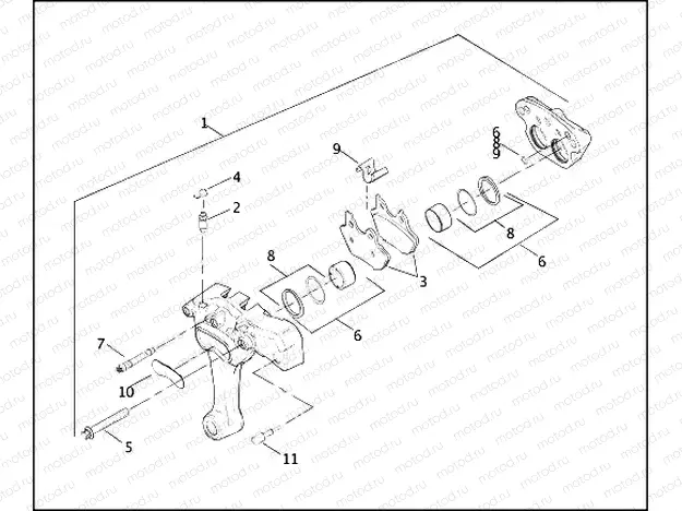 REAR BRAKE CALIPER