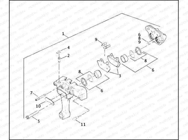 REAR BRAKE CALIPER