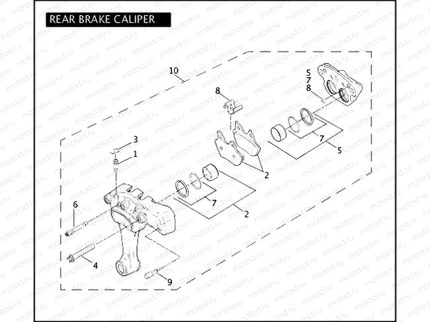 REAR BRAKE CALIPER