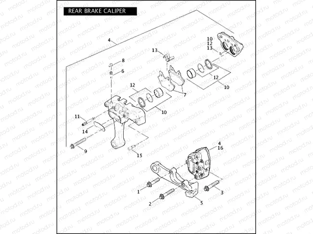 REAR BRAKE CALIPER