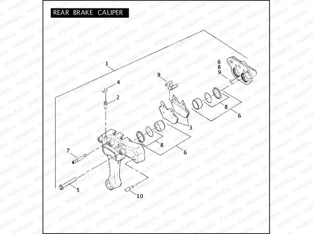 REAR BRAKE CALIPER