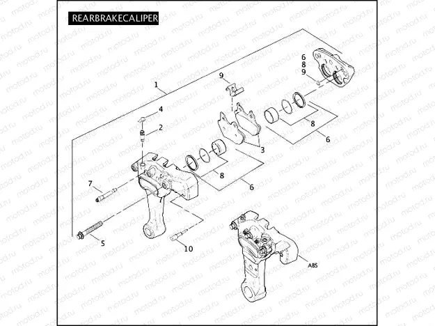 REAR BRAKE CALIPER