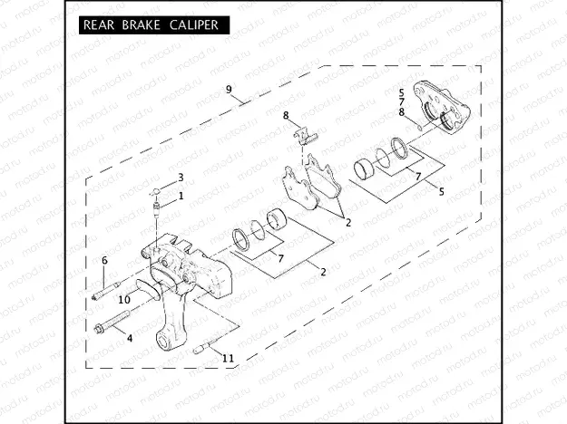 REAR BRAKE CALIPER
