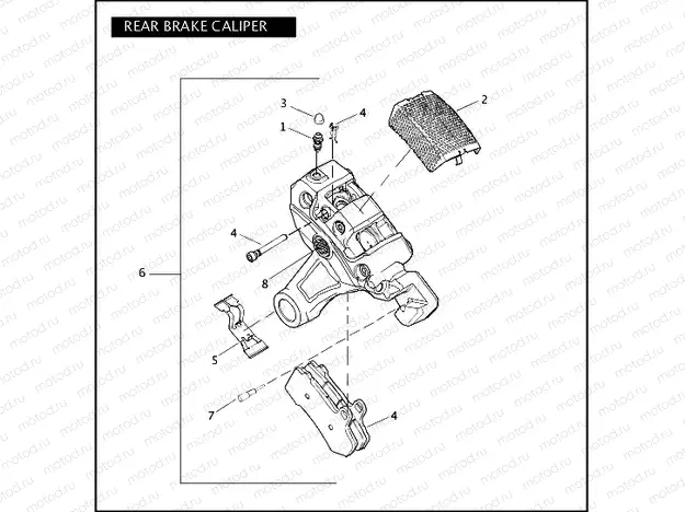 REAR BRAKE CALIPER