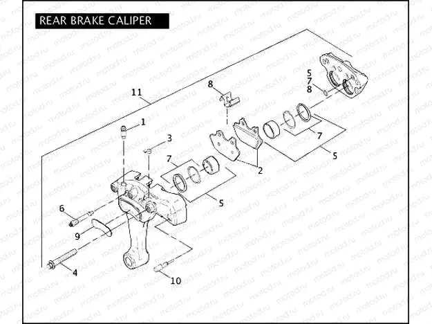 REAR BRAKE CALIPER