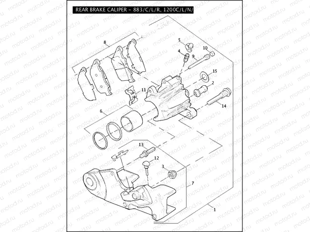 REAR BRAKE CALIPER