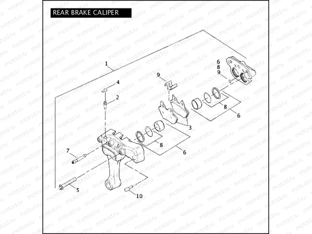 REAR BRAKE CALIPER