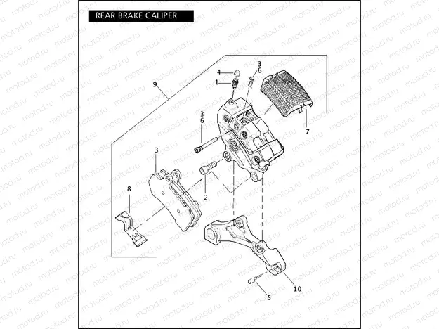 REAR BRAKE CALIPER
