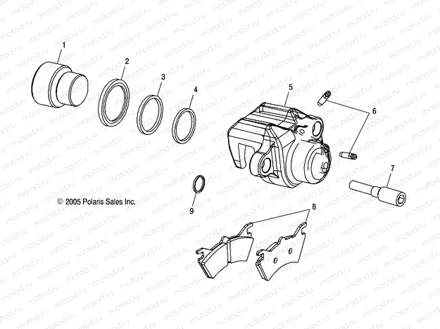 REAR BRAKE CALIPER - A04CL50AA (4999201649920164B10) | REAR BRAKE CALIPER - A04CL50AA (4999201649920164B10)