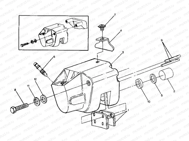 Rear Brake Caliper Assembly (4913511351035A) | Rear Brake Caliper Assembly (4913511351035A)