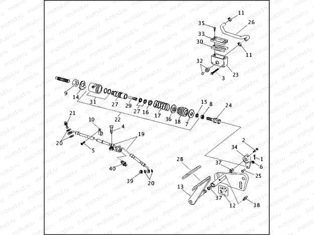 REAR BRAKE CONTROL (1 OF 2)