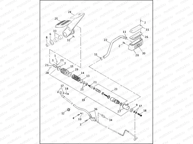 REAR BRAKE CONTROL (1 OF 2)