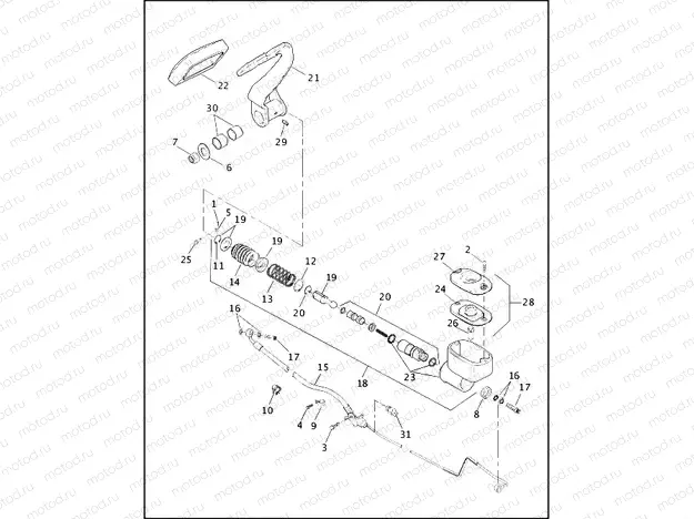REAR BRAKE CONTROL (1 OF 2)