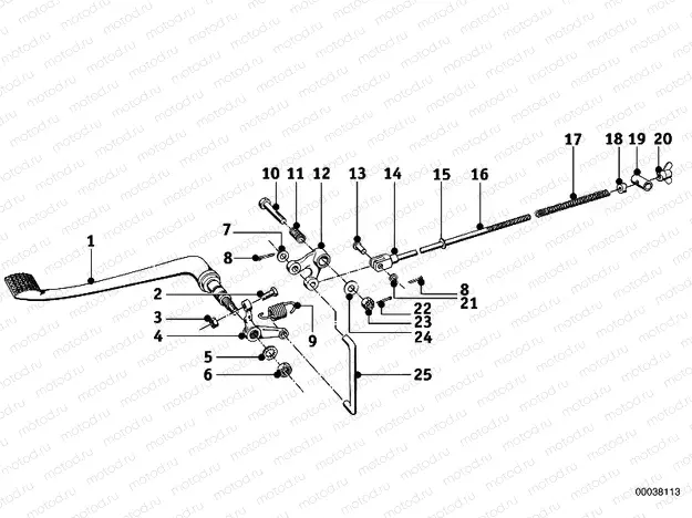 Rear brake control