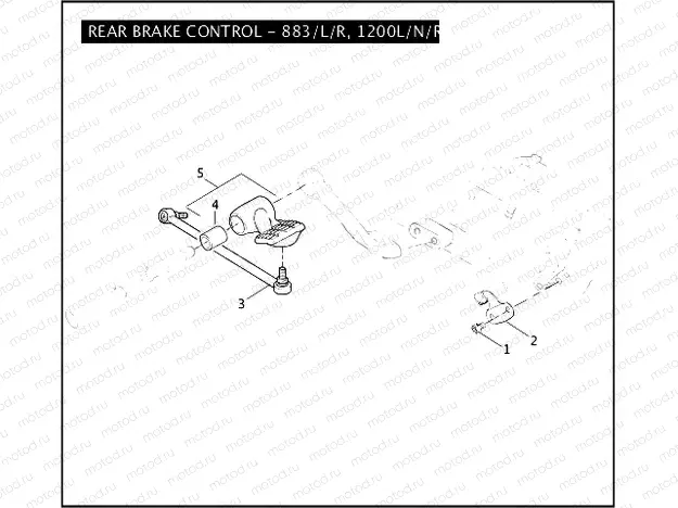 REAR BRAKE CONTROL - 883/L/R, 1200L/N/R
