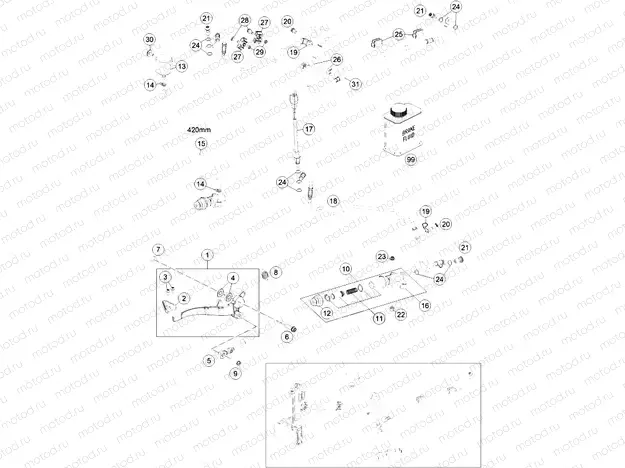 REAR BRAKE CONTROL|Frame|13