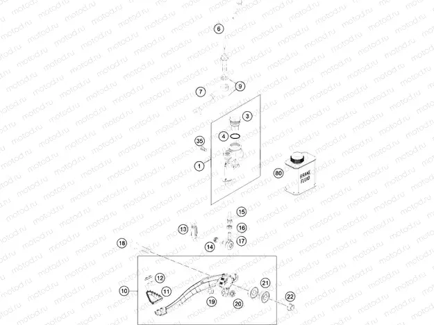 REAR BRAKE CONTROL|Frame|13