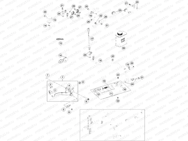REAR BRAKE CONTROL|Frame|13