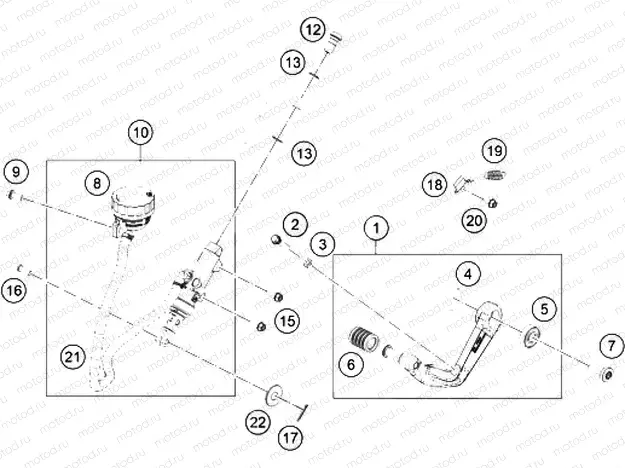 REAR BRAKE CONTROL|Frame|13