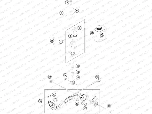 REAR BRAKE CONTROL|Frame|13
