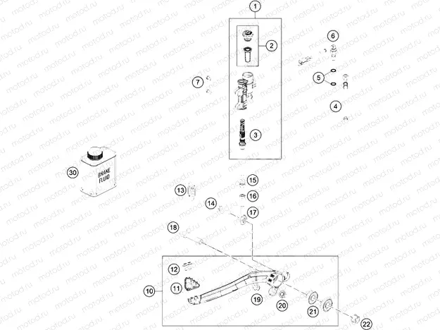 REAR BRAKE CONTROL|Frame|13