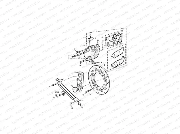 Rear Brake Disc & Caliper