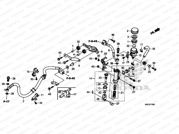 REAR BRAKE MASTER CYLINDER