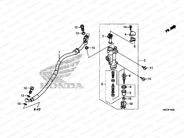 REAR BRAKE MASTER CYLINDER