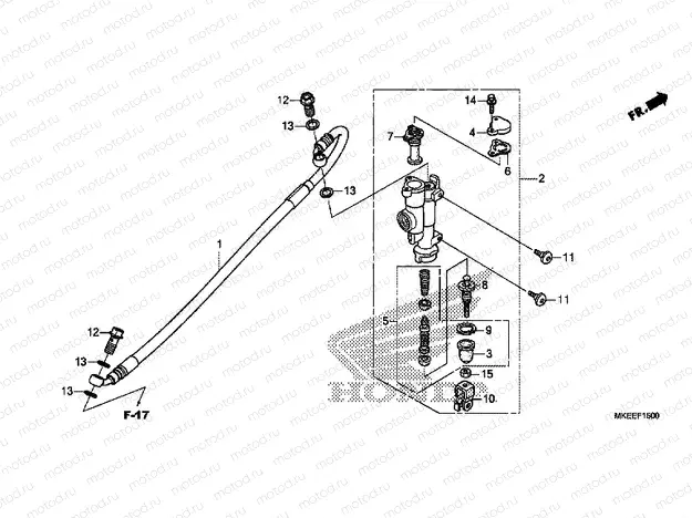 REAR BRAKE MASTER CYLINDER