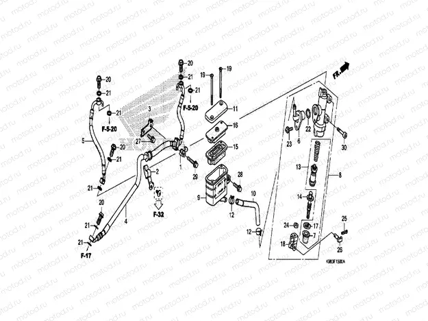 REAR BRAKE MASTER CYLINDER