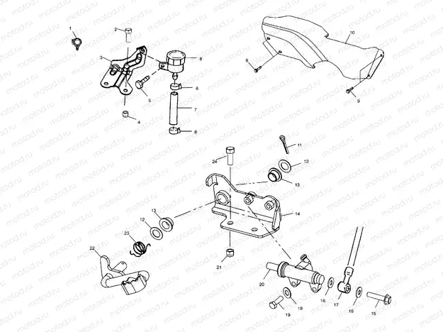 REAR BRAKE MASTER CYLINDER - A03BA38CA (4982568256B11) | REAR BRAKE MASTER CYLINDER - A03BA38CA (4982568256B11)