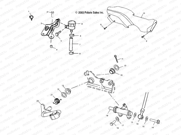 REAR BRAKE MASTER CYLINDER - A04BA25CA/CB (4986208620B06) | REAR BRAKE MASTER CYLINDER - A04BA25CA/CB (4986208620B06)