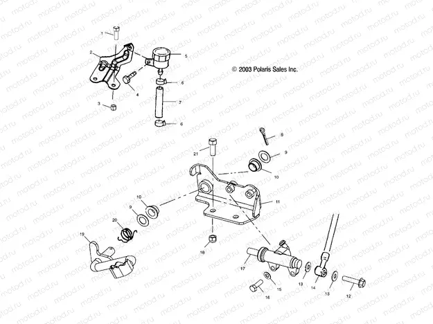 REAR BRAKE MASTER CYLINDER - A04CA32AA/AB/FA (4986248624B03) | REAR BRAKE MASTER CYLINDER - A04CA32AA/AB/FA (4986248624B03)
