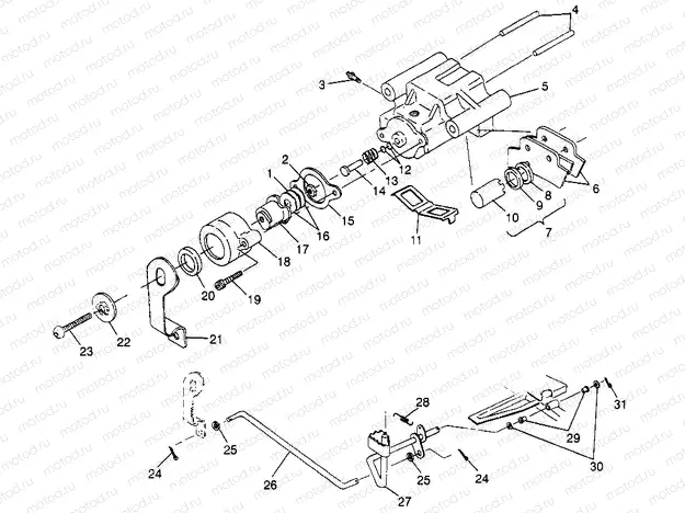 REAR BRAKE Sport 400L W97BA38C and Trail Blazer W97BA25C (4940124012C002) | REAR BRAKE Sport 400L W97BA38C and Trail Blazer W97BA25C (4940124012C002)