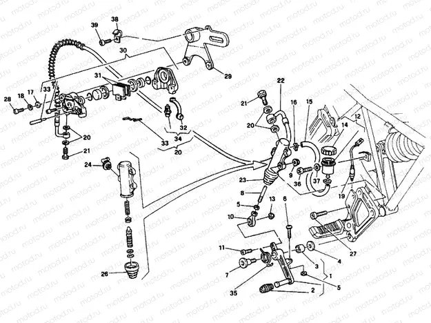 REAR BRAKE SYSTEM 016056-024036 » BRAKING SYSTEM