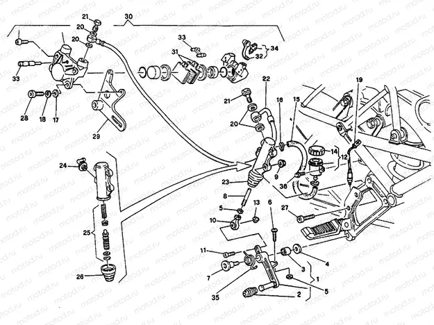 REAR BRAKE SYSTEM » BRAKING SYSTEM