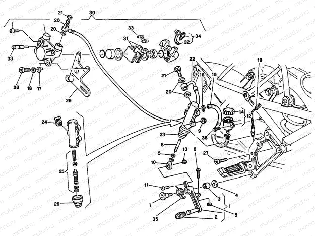 REAR BRAKE SYSTEM » BRAKING SYSTEM