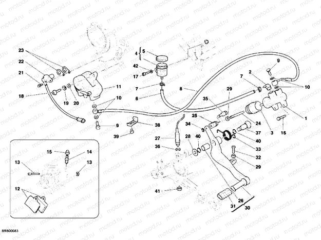 REAR BRAKE SYSTEM » BRAKING SYSTEM