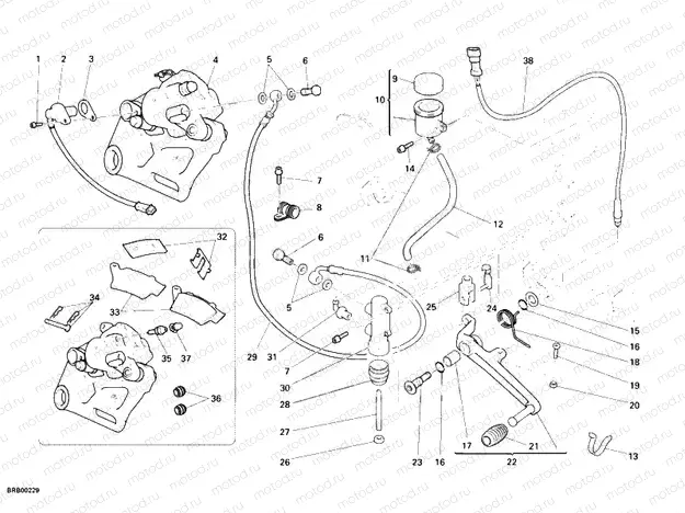 REAR BRAKE SYSTEM » BRAKING SYSTEM